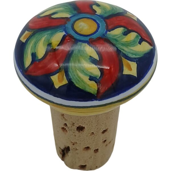 Ceramic bottle top with cork - D