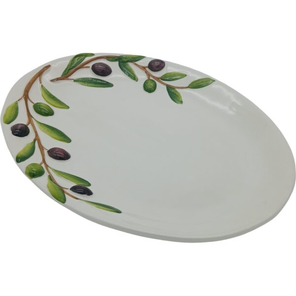 Ceramic dish Olive design 35cm