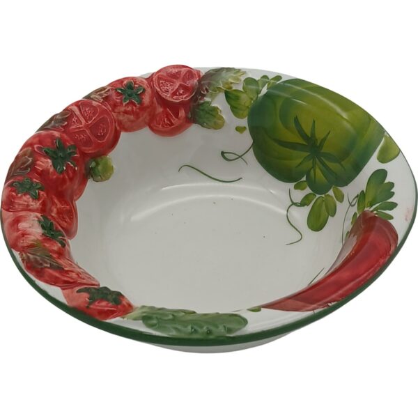 Ceramic bowl Tomato design 17.5cm