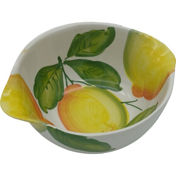 Ceramic bowl with spouts Lemon design 18cm