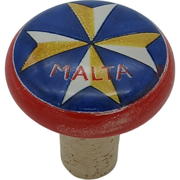 Ceramic bottle top with cork 4.5cm