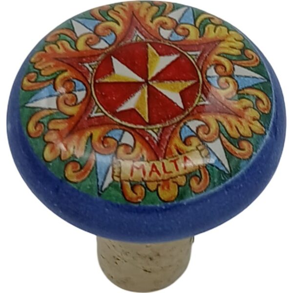 Ceramic bottle top with cork 4.5cm - B