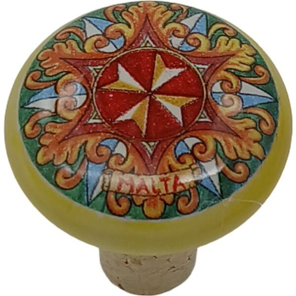 Ceramic bottle top with cork 4.5cm - C