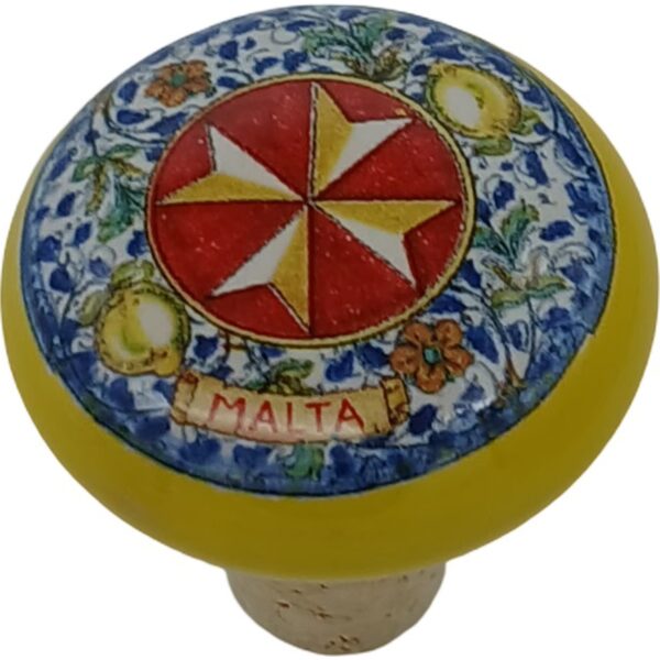 Ceramic bottle top with cork 4.5cm - D