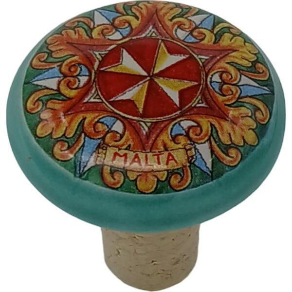 Ceramic bottle top with cork 4.5cm - E