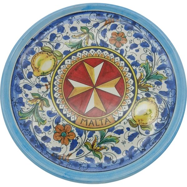 Ceramic plate 20cm Maltese Cross - B