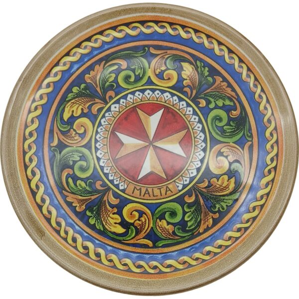 Ceramic plate 20cm Maltese Cross - D