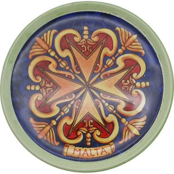 Ceramic plate 15cm Maltese Cross - C