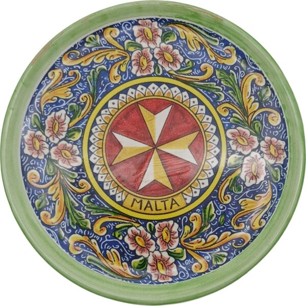 Ceramic plate 15cm Maltese Cross - D