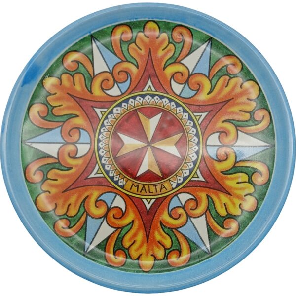 Ceramic plate 15cm Maltese Cross - E