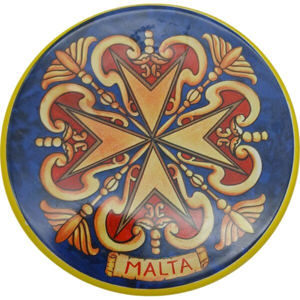 Ceramic pot holder 15cm Maltese Cross - B