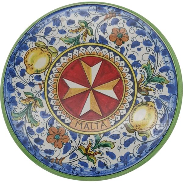 Ceramic pot holder 15cm Maltese Cross - C