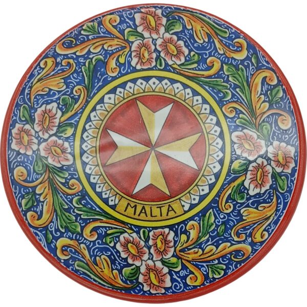 Ceramic pot holder 15cm Maltese Cross - D