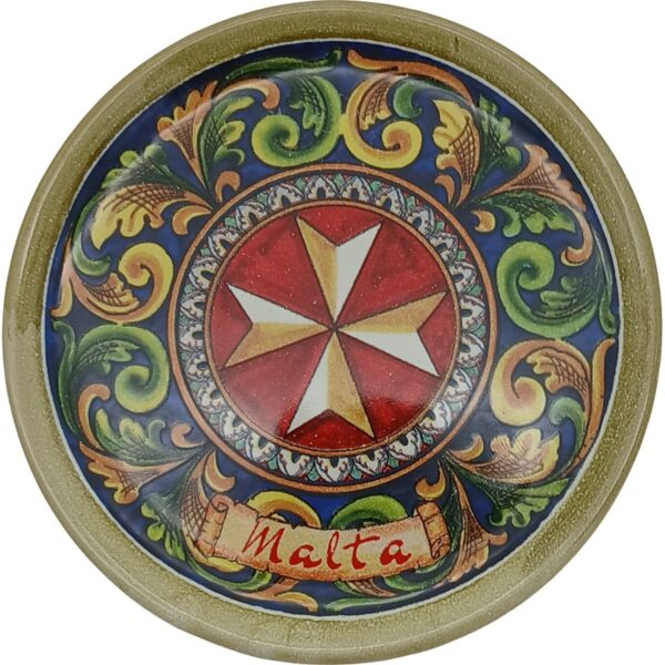 Ceramic plate 12cm Maltese Cross - B