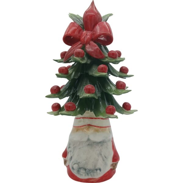 Ceramic Gnome Christmas tree 22cm