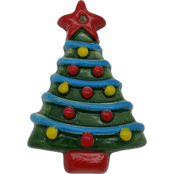 Ceramic hanging Christmas tree 10cm