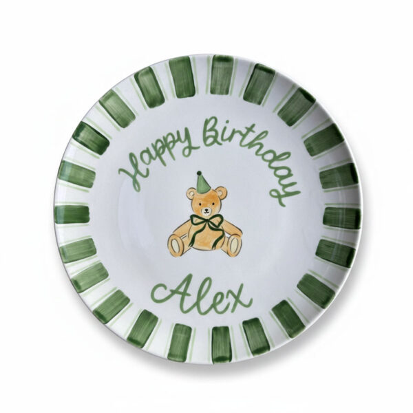 Birthday Teddy Plate