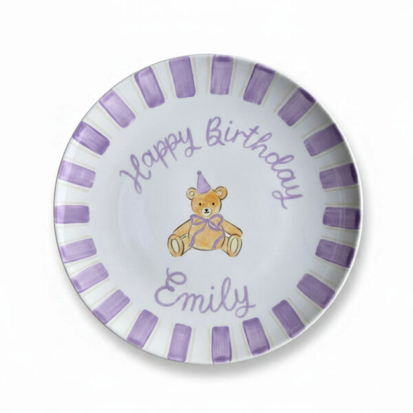 Birthday Teddy Plate