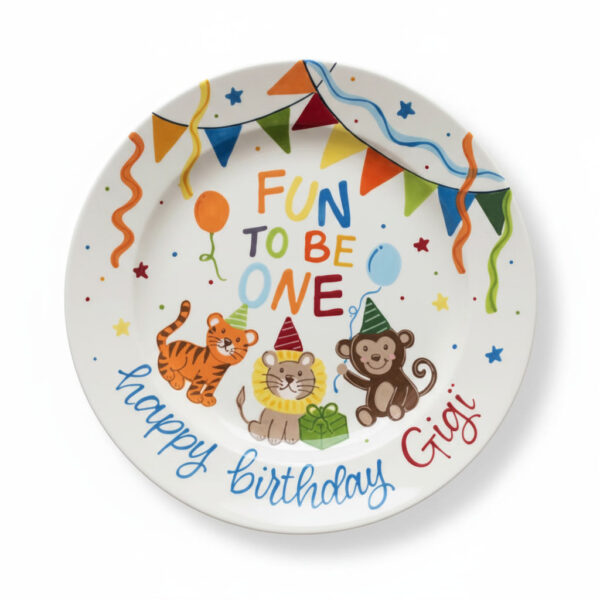 Fun To Be One Birthday Plate
