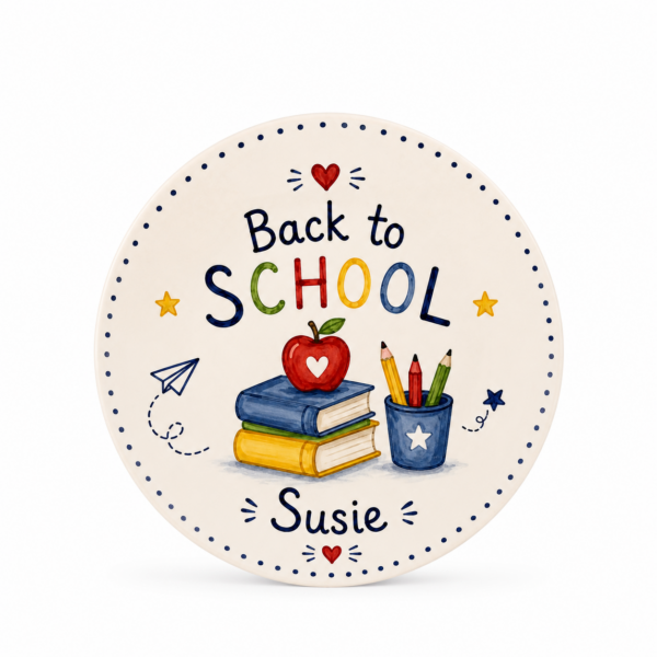 Back to School Heart Plate