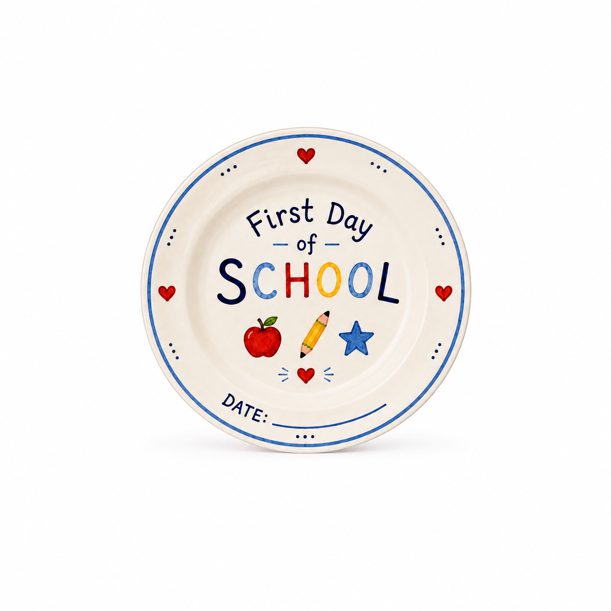 First Day of School Plate