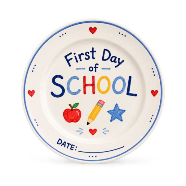 First Day of School Plate